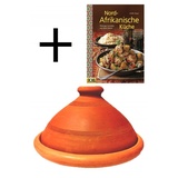 Marokkanische Marrakesch Tajine Tagine Ton Topf zum Kochen + Rezepte Kochbuch