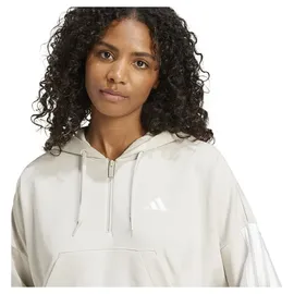 adidas Essentials 3-Streifen French Terry Kapuzenpullover Wonder Alumina / White L