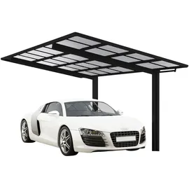 Ximax Alu Einzelcarport Linea Typ 60 Schwarz 273 x 556 cm Sonderfertigung