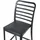 Beliani Barstuhl 4er Set 2 in 1 Kunststoff 2 x 1 Schwarz