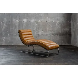 KAWOLA Relaxliege SIRY Leder 0 x 0 x 0 cm cognac