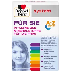 Doppelherz system  FÜR SIE VITAMINE UND MINERALSTOFFE  30 St Tabletten