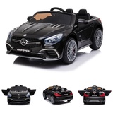 KIKKABOO Kinder Elektroauto Mercedes Benz SL65 Fernbedienung Stoßdämpfer MP3 USB schwarz