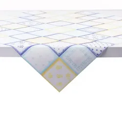 Sovie HORECA Tischdecke Cookie in blau aus Linclass® Airlaid 80 x 80 cm, 20 Stück - Karo Kaffee Tasse