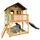 Axi Marc Spielhaus Braun - Grün mit Grauer Rutsche 212 x 432 x 293 cm
