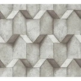 A.S. Création Vliestapete Betonoptik 10 m x 0,32 m 300 g Grau 388273