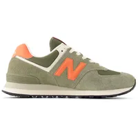 New Balance 574 Herren Dark Olivine/Flare 42,5