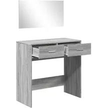 vidaXL Schminktisch mit Spiegel Grau Sonoma 80x39x80 cm