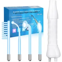 Yofuly Hochfrequenzstab mit 4 Blau HF Stabs, Tragbarer Hochfrequenz Gesicht Geräte Anke, Beauty Gesichtsmaschine Gesichtsmassagegeräte zur Faltenreduzierung, Hautstraffung, Aknebehandlung