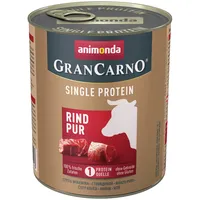 Animonda Sparpaket animonda Gran Carno Single Protein Rind pur 12 x 800g Dose Hundenassfutter