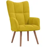 vidaXL Relaxsessel Senfgelb Samt 61 x 95 x 66 cm Gelb