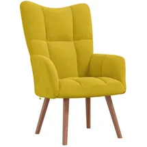 vidaXL Relaxsessel Senfgelb Samt 61 x 95 x 66 cm Gelb