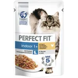PERFECT FIT 24 x 85g Indoor 1+ Huhn & Erbsen Perfect Fit Katzenfutter nass
