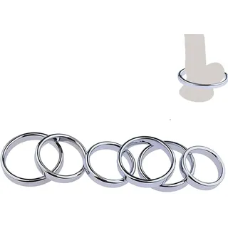 LZMYZ Edelstahl Cockringe 38/40/45/47/51/57 mm Penisring Höhe 11mm/15 Cock Ring Hodenring Eichelring Multi-Größe intimschmuck Erotik Sex Toys FüR MänNer(45mm)