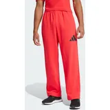 adidas Essentials Wide Leg 3 Bar Logo Hose Pure Ruby/Black XS