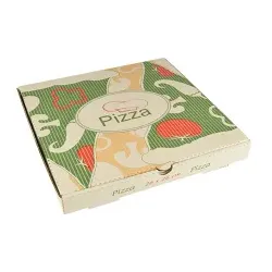 Papstar Pure Pizzakarton, Cellulose 15194 , 1 Karton = 100 Stück, 26 x 26 x 3 cm