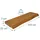 Relaxdays Wandregal 100 x 3 x 22 cm Braun