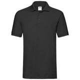 FRUIT OF THE LOOM Premium Polo Herren Polo-Shirt NEU - schwarz,