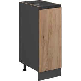 Vicco Apothekerunterschrank Küchenschrank Küchenmöbel R-Line J-Shape Anthrazit Eiche 30 cm modern