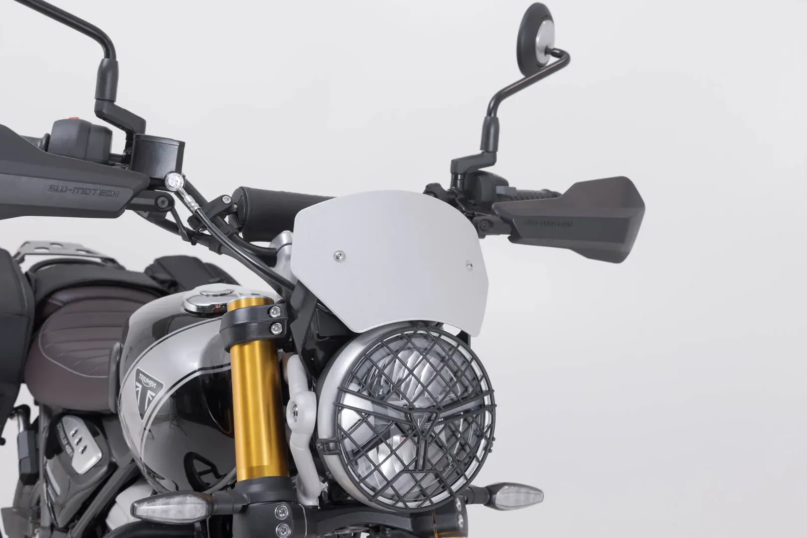 SW-Motech Windschild - Silbern. Triumph Scrambler 400 X (23-).