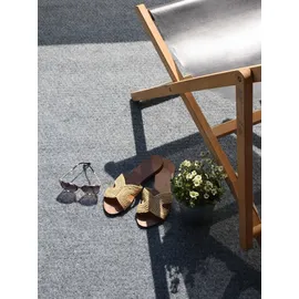 Primaflor Primaflor-Ideen in Textil Kunstrasen »GREEN, Made in Netherlands« rechteckig 7,5 mm Höhe Rasenteppich, graublau, mit Noppen, strapazierfähig