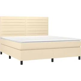 vidaXL Boxspringbett 180 x 200 cm Creme
