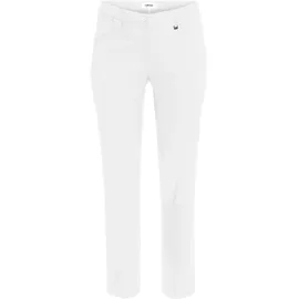 KjBrand Stretch-Hose "Babsie Bengaline: Bequemer Oberschenkel", Damen, Gr. 50, N-Gr, weiß, Web, Obermaterial: 80% Viskose, 17% Polyamid, 3% Elasthan, unifarben, Basic, bequem lang, Hosen, aus Stretch-Material