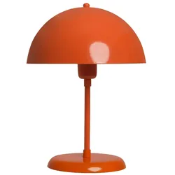 Bamyum Lipeo Kleine Tischlampe 30cm, Pilz Lampe Metall, Orange Lampe