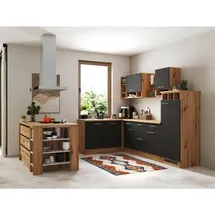 Respekta Winkelküche Hilde L-Form 280 cm grau