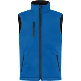 Clique Wattierte Softshell-Weste clean geschnitten - Blau - 3XL
