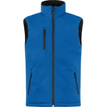 Clique Wattierte Softshell-Weste clean geschnitten - Blau - 3XL