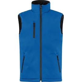 Clique Wattierte Softshell-Weste clean geschnitten - Blau - 3XL