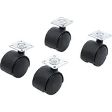 BGS Doppel-Lenkrollen-Satz Ø 40 mm 4-tlg. 0,21 m