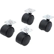 BGS Doppel-Lenkrollen-Satz Ø 40 mm 4-tlg. 0,21 m