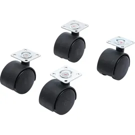 BGS Doppel-Lenkrollen-Satz Ø 40 mm 4-tlg. 0,21 m
