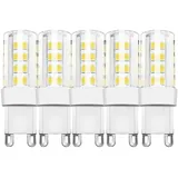 Modee Smart Lighting 5 x 5w G9 LED Leuchte Leuchtmittel Lampe aus Keramik 450 Lumen Warmweiß