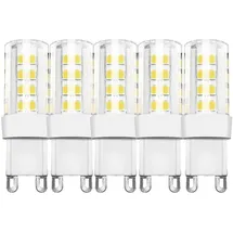 Modee Smart Lighting 5 x 5w G9 LED Leuchte Leuchtmittel Lampe aus Keramik 450 Lumen Warmweiß