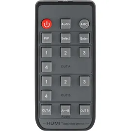 goobay HDMITM-Matrix-Schalter 4 auf 2 (4K @ 30 Hz) - zum Umschalten zwischen 4x Quellgeräten und 2x Ausgabegeräten