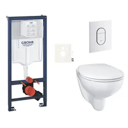 GROHE Bau Ceramic Hänge-WC Set für Trockenbau / Vorwandinstallation SIKOGRSBAUASH0