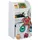 Relaxdays Kinderregal mit Monster-Motiv 80,5 x 42,5 x 30 cm Holzwerkstoff weiß