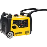 Champion Power Equipment mobiles Stromaggregat Benzin (3100 Watt, tragbar, leise, mit integriertem Griff und Radsatz, ideal für Outdoor + Camping) 73001i-E-EU, Gelb