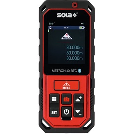 Sola Messwerkzeuge Sola Laserentfernungsmesser, METRON 80 BTC inklusive Zubehör - 71029101