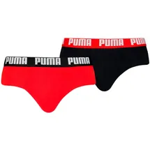 Puma Herren Slips Red/Black L 2er Pack