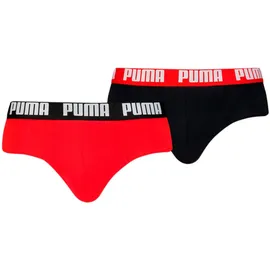 Puma Herren Slips Red/Black L 2er Pack