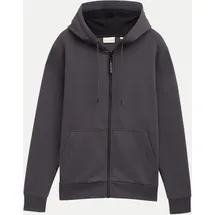 Tom Tailor Basic Sweatjacke Grau/Schwarz 3XL