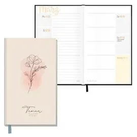häfft® verlag Häfft-Timer slim Dainty Flower rosa 26/27