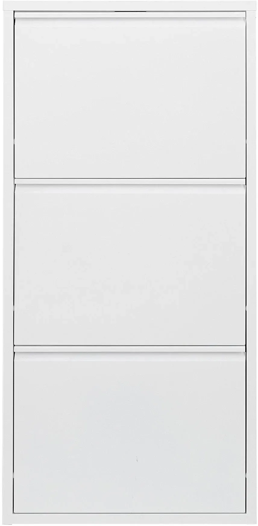 Schuhschrank HEINE HOME, weiß, B:50cm H:136cm T:15cm, Stahl, Schränke, Schuhschrank