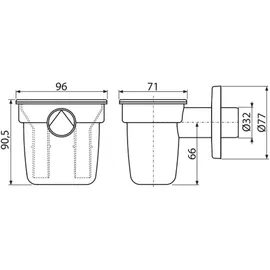 Alcaplast Alcadrain Trichtersiphon Siphon