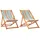 vidaXL Strandstuhl 2er Set Mehrfarbig