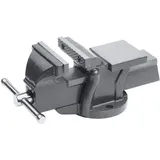 Meister Craft Schraubstock Stahl 125 mm grau feststehend